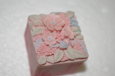 +Soap Stone Hand Carved Floral Mini Box