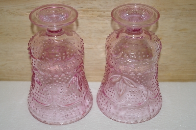 +MBA #14-006B   "Set Of 2 Pink  Fancy Glass's"