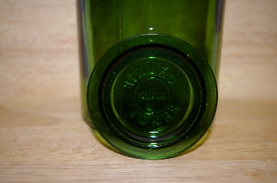 +MBA #14-118A   Biller & Jones Bottle Green Bottle With Embossed Lid