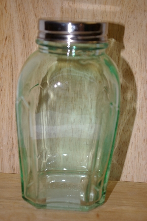 + MBA #14-017C  "2004  Large Antique Green Zucchini Patch Glass Jar