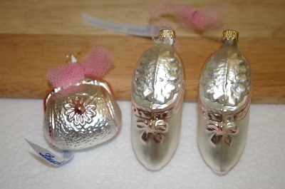 +MBA #14-077A  Set Of 6 Lauscha German Glass Ornaments