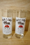 +Set Of 2 "Malibu" Rum Tall Shot Glasses