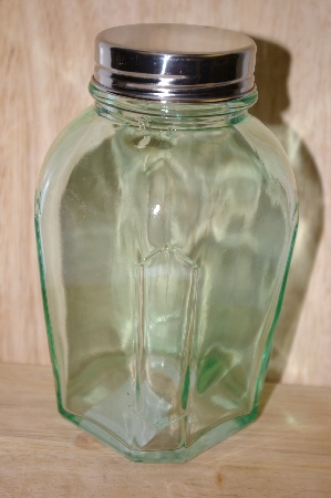+MBA #15-001   Antique Green Medium Zucchini Patch Jar