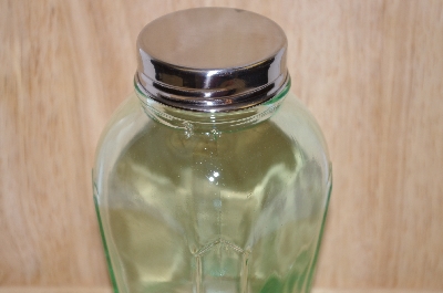 +MBA #15-001   Antique Green Medium Zucchini Patch Jar
