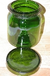 +MBA #15-026    "2004 Biller & Jones Dark Bottle Green Glass Topped Canister