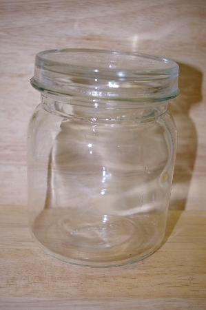 +MBA #14-112A     " 2004  Biller & Jones Clear Glass Canister With Glass Lid
