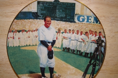 +MBA   "1992 "Lou Gehrig: The Luckiest Man By Artist Jeff Barson "