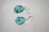 +MBA #16-649  Beautiful Blue Turquoise Artist Signed Earrings