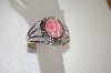 +MBA #16-241  Artist "Billte"  Signed  Pink Rhodochrosite Hand Made Bracelet