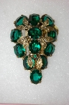 +MBA #16-515  Art Deco Green Glass Clip