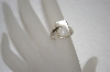 +MBA #16-130  Artist Signed White Mother Of Pearl Sterling Ring