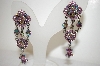 +MBA #17-525  Fancy Pink AB Crystal Earrings