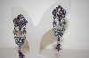 +MBA #17-510  Fancy Lavender AB Crystal Earrings