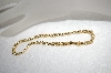 +MBA #18-121  10" 14k Yellow Gold Bold Byzantine Anckle Bracelet