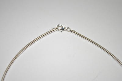+MBA #19-076A  Sterling 16" Omega Necklace
