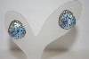 +MBA #19-590  Sterling Roman Glass Teardrop Earrings
