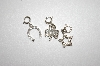 +  "Charles Winston Toni Collection  Set Of Three Sterling & Clear CZ Charms