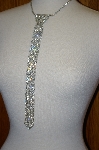 +MBA #20-236  Beautiful Clear Crystal Tie Necklace