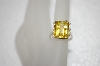 +MBA #20-031  Square Cut Citrine Sterling Ring