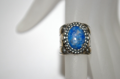 +MBA #21-670  Sterling Lapis Band Ring