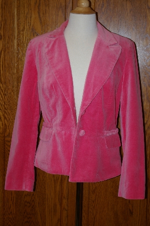+MBA #24-329  "Metro Style Pink Velvet Blazer