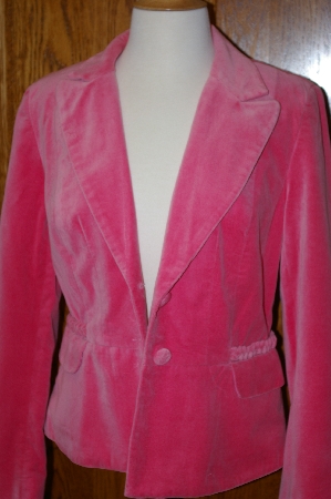 +MBA #24-329  "Metro Style Pink Velvet Blazer