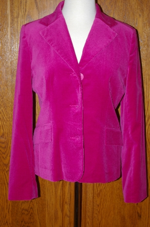 +MBA #24-323  "Chadwicks Dark Pink Velvet Blazer