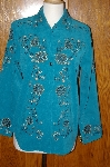 +MBA #24-435  "One Of A Kind Victor Costa Embroidered Moleskin Shirt With Brocade Lining