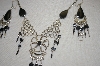 +MBA #24-046  Peruvian Black Onyx Necklace & Earrings