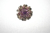 +MBA #24-494  Gold Plated Small Purple Austrian Crystal Pin