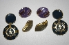 +MBA #25-071  3 Pairs Of Gold Toned Earrings