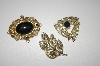 **MBA #S4-176   Set Of 3 Gold Plated Pins
