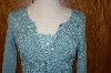+MBA #23-144  "Designer C'EST City Silk Company Blue Rayon & Silk Sweater