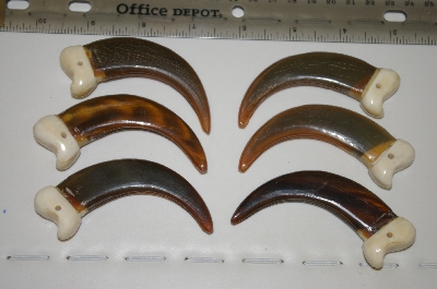 +Set Of 6 Large Faux Grizzly Bear Claws