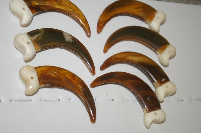+Set Of 6 Large Faux Grizzly Bear Claws