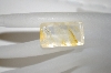 +MBA #23-215   "Yellow Toned Emerald Cut Quartz Gemstone