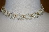+MBA #25-484  Coro Gold Tone Hand Enameled Leaf Necklace