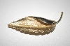 +MBA #S4-063  Coro Large Gold Tone Leaf Pin