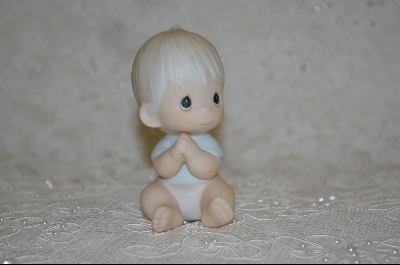 +MBA #PM    "Precious Moments 1983 Sitting Baby Figurine With Hands Together"