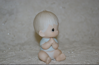 +MBA #PM    "Precious Moments 1983 Sitting Baby Figurine With Hands Together"