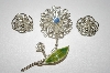 +MBA #25-387  3 Pieces Of Vintage Silver Tone Jewelry