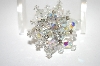 +MBA #6-1265  Vintage Silver Tone Crystal Pin