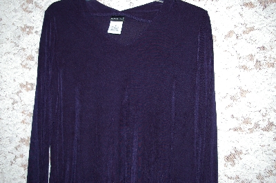 +MBA5 #1951  "Citiknits Solid V-Neck Long Sleve Top