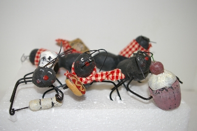 +MBA #5-1613D  " Set Of 5 Hand Made Metal Picnic Ants