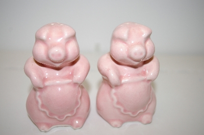 +MBA #33-099 "Vintage "Pink" Pig Salt & Pepper Shakers