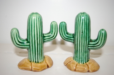 +MBA #33-124  "Ceramic Cactus Salt & Pepper Shakers