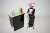 +MBA #33-166  "1998 Pink Panther On A Bar Stool & Bar Salt & Pepper Shakers