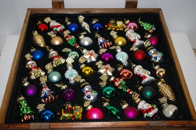 +MBA #33-191  "2003 Thomas Pacconi Set Of 48 Hand Blown Mini Ornaments