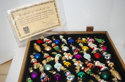 +MBA #33-191  "2003 Thomas Pacconi Set Of 48 Hand Blown Mini Ornaments