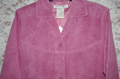 +MBA #33-225  "Pink Jessica Holbrook Machine Washable Suede Fully Lined Jacket